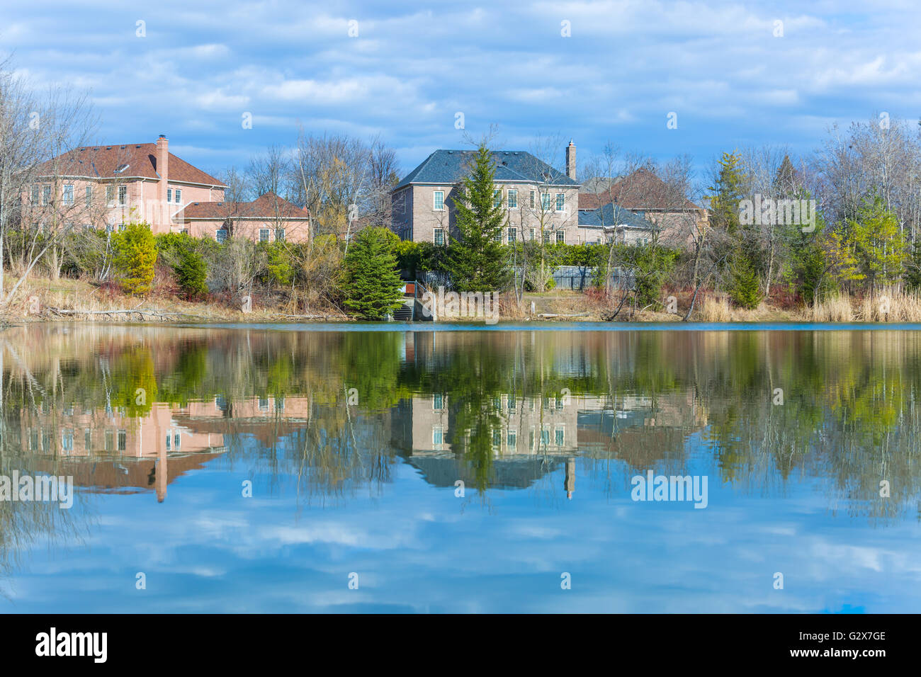 Maisons de pays au Canada Banque D'Images