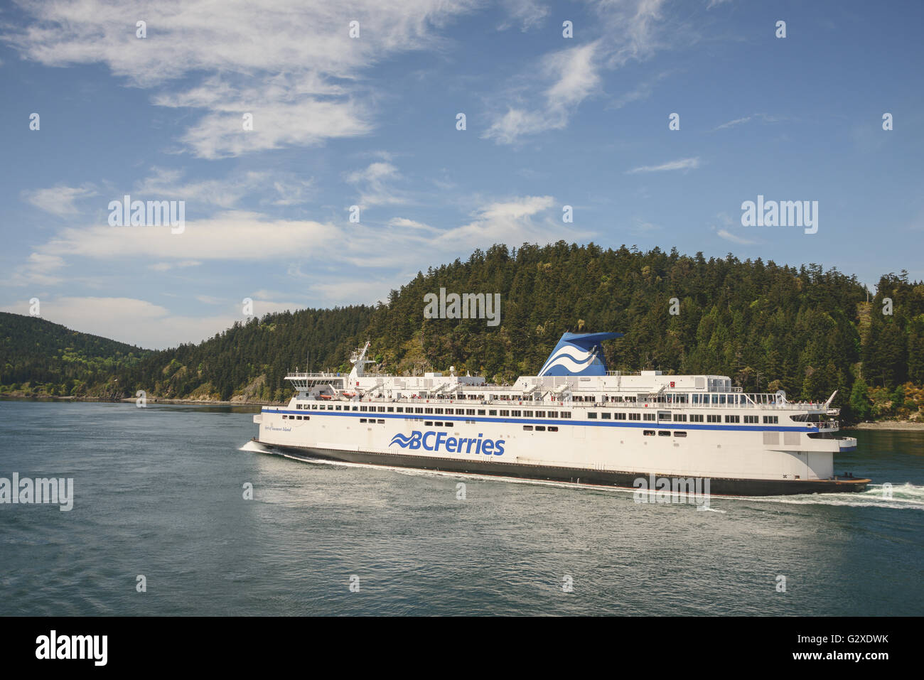 La position de BC Ferries pour l'île de Vancouver Banque D'Images