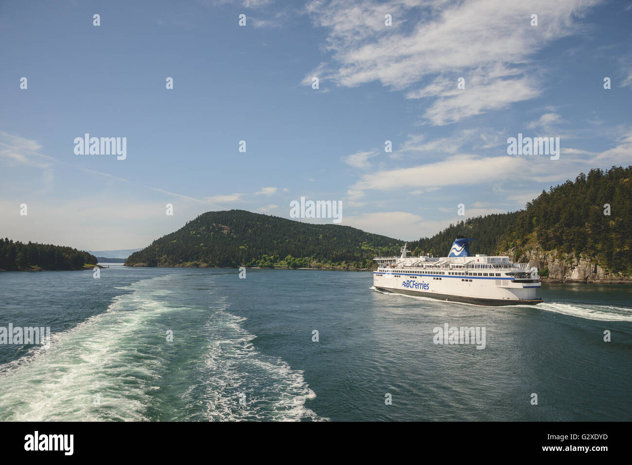 La position de BC Ferries pour l'île de Vancouver Banque D'Images