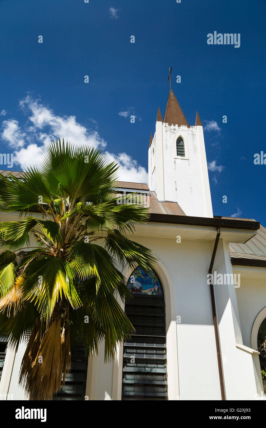 L'église anglicane Saint Paul's Cathedral in Victoria, Mahe, Seychelles Banque D'Images