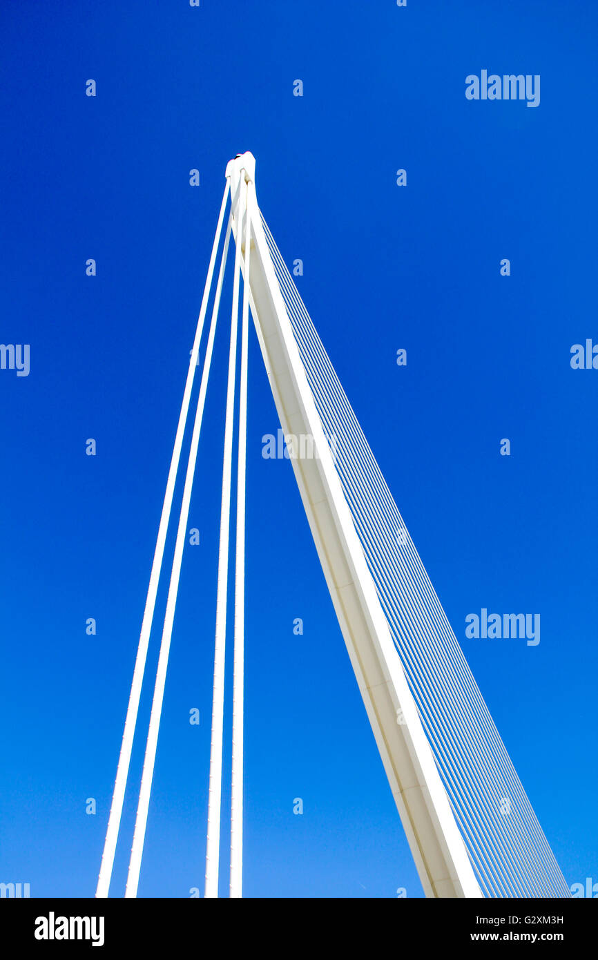 VALENCIA, Espagne - 30 septembre 2012 : Détail de la Cité des Arts et des Sciences de Valence, en Espagne. Ville a été conçue par Santiago Banque D'Images