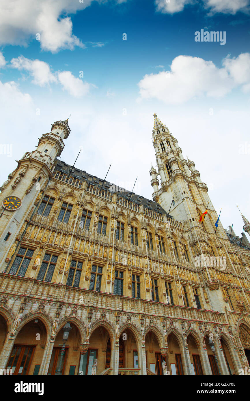 Place principale de Bruxelles, Belgique, site du patrimoine mondial de l'UNESCO Banque D'Images