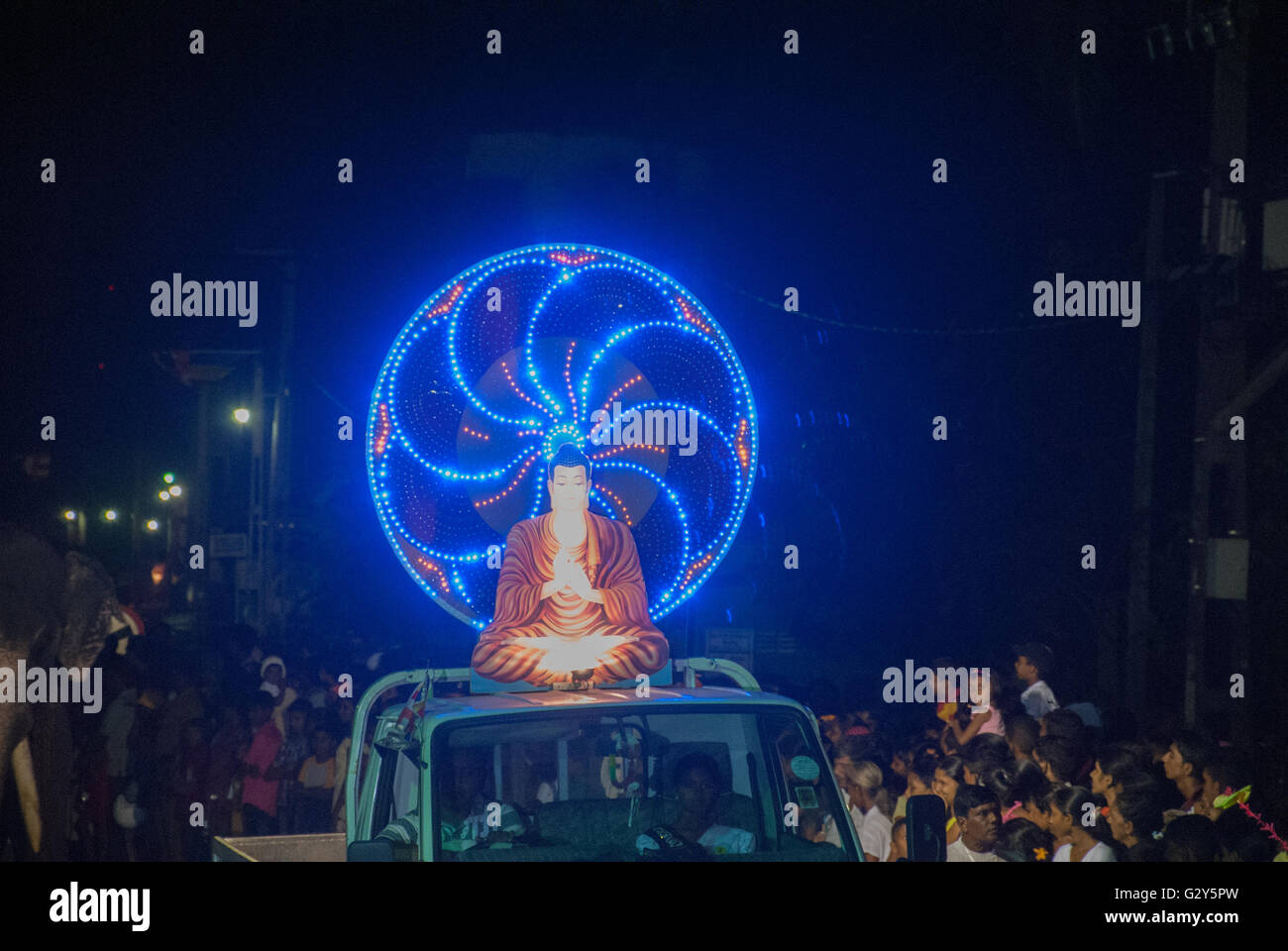 Sri Lanka, festival de lumière Banque D'Images