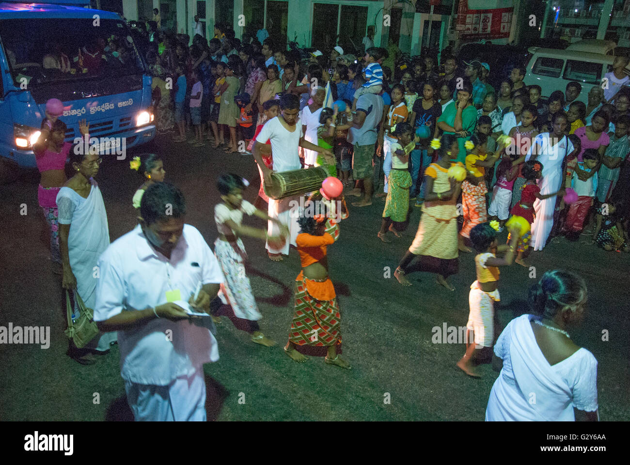 Sri Lanka, festival de lumière Banque D'Images