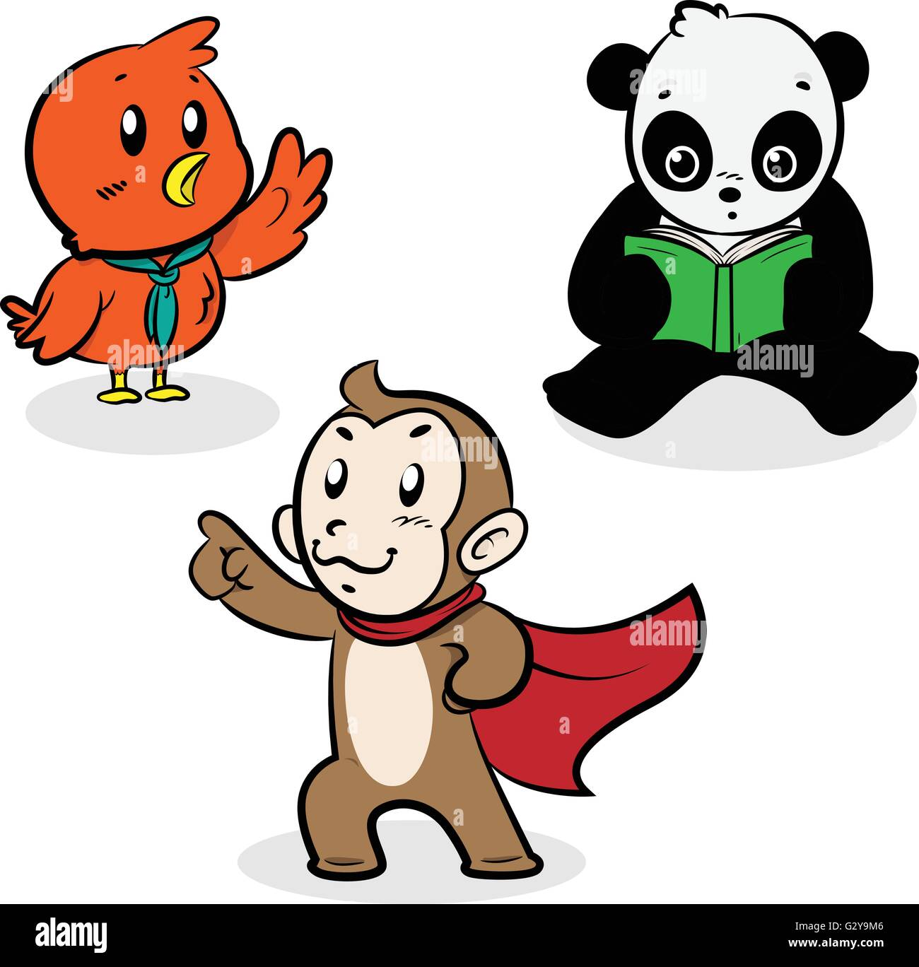 Dessin animé animaux Illustration de Vecteur