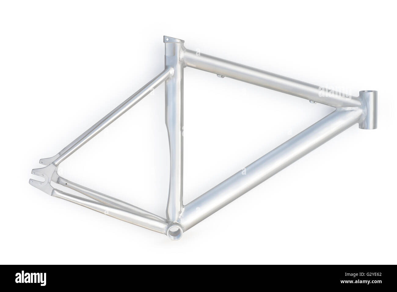 Location d'argent frame isolated on white with clipping path Banque D'Images