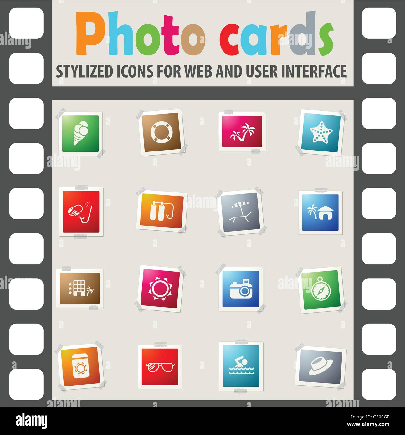 Transat plage Banque d'images vectorielles - Alamy