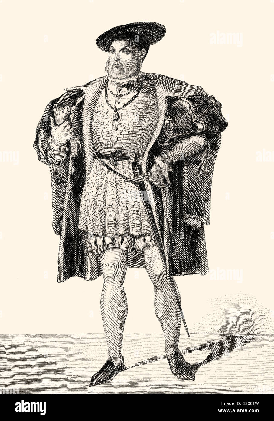 Henry VIII, roi d'Angleterre, 1491-1547 Banque D'Images