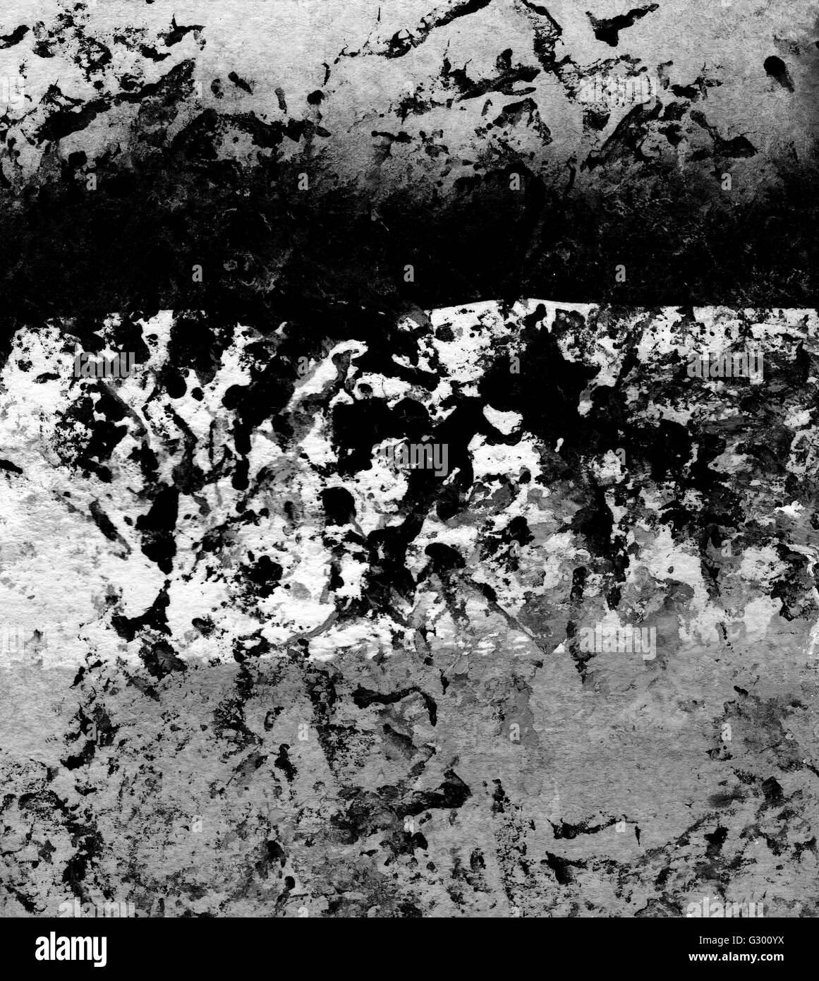 La couche de peinture sur papier. Fragment de peinture Banque D'Images