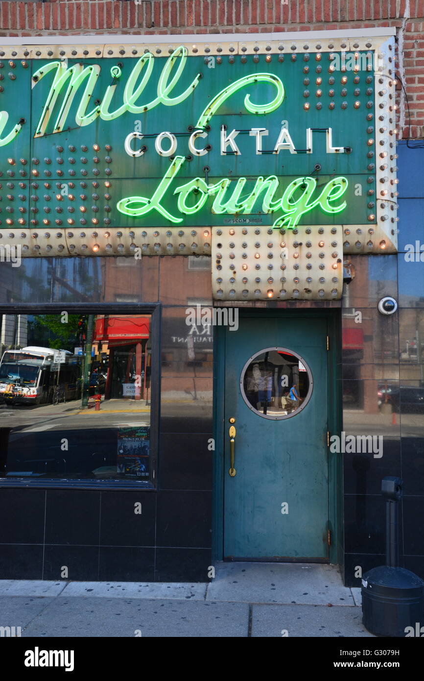 Le Green Mill Tavern à Chicago's Uptown quartier a été ouvert plus de 100 ans et a été un Al Capone speak easy pendant la prohibition. Banque D'Images