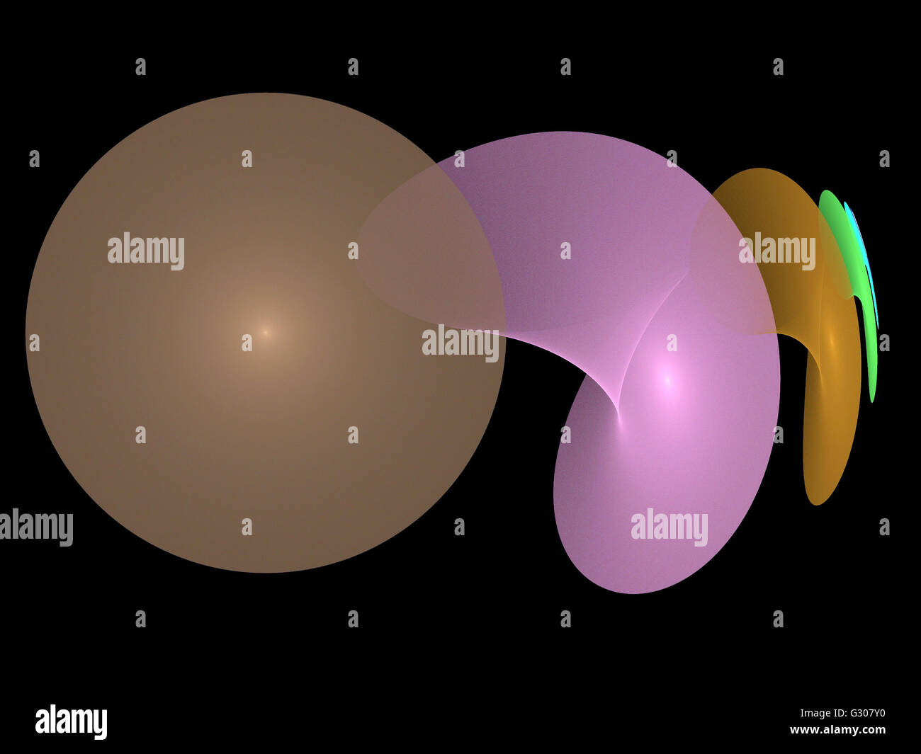 Image d'un fractal numérique avec multicolor Banque D'Images