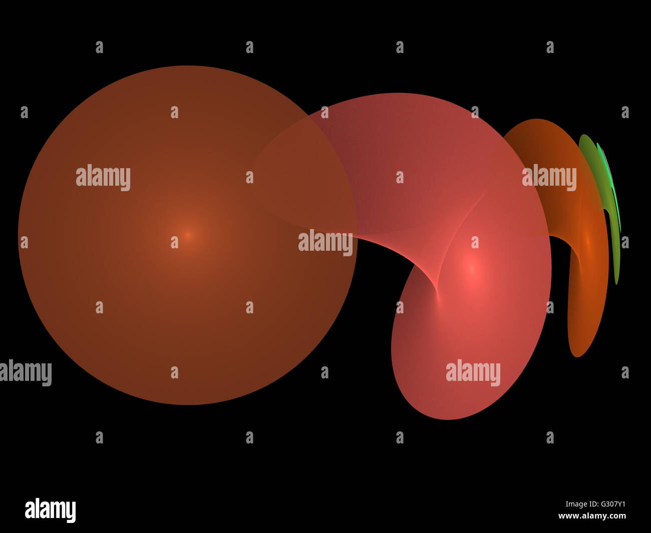Image d'un fractal numérique avec multicolor Banque D'Images