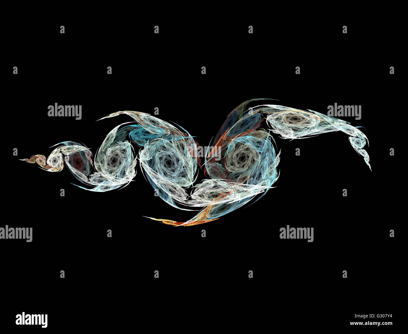 Image d'un fractal numérique avec multicolor Banque D'Images