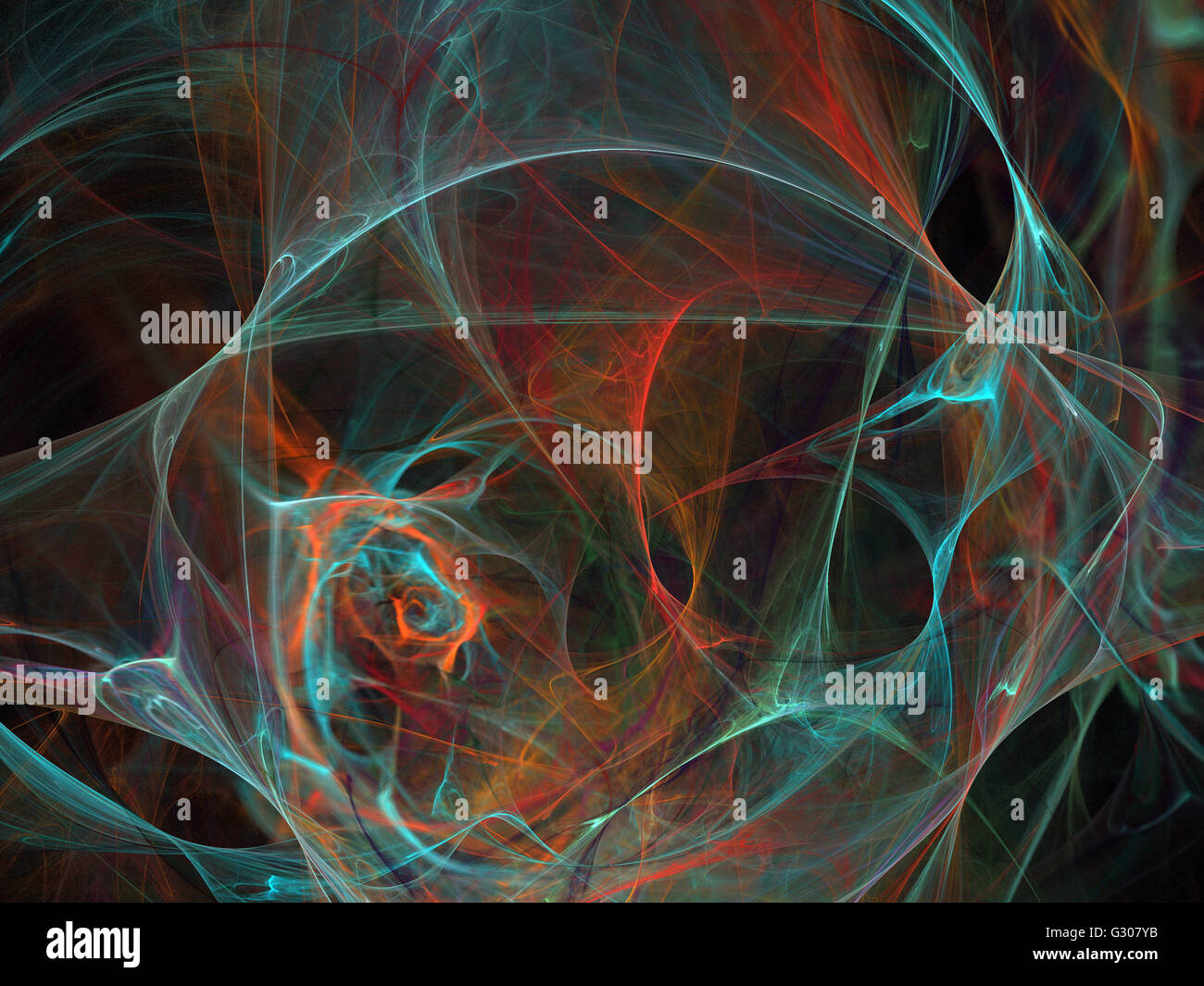 Image d'un fractal numérique avec multicolor Banque D'Images