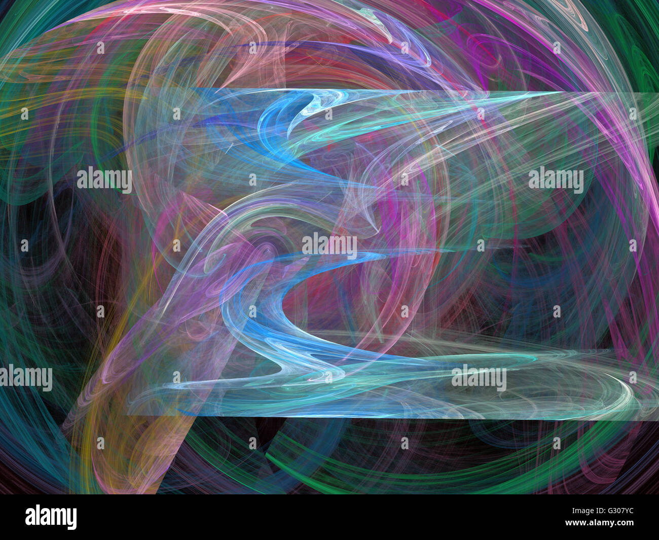 Image d'un fractal numérique avec multicolor Banque D'Images
