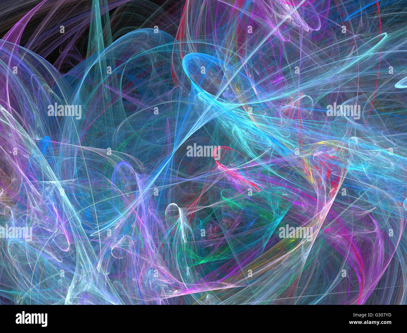 Image d'un fractal numérique avec multicolor Banque D'Images