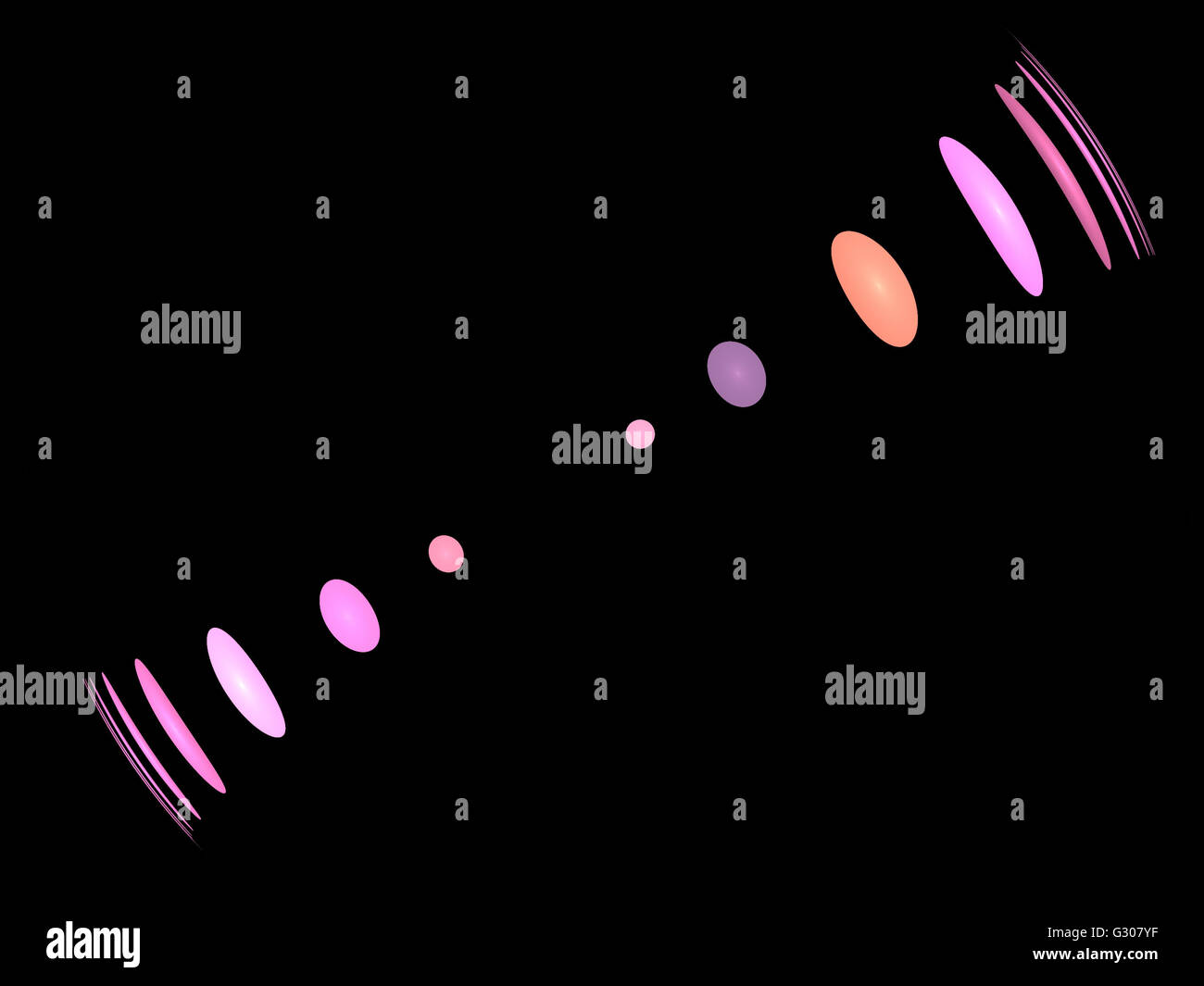 Image d'un fractal numérique avec multicolor Banque D'Images