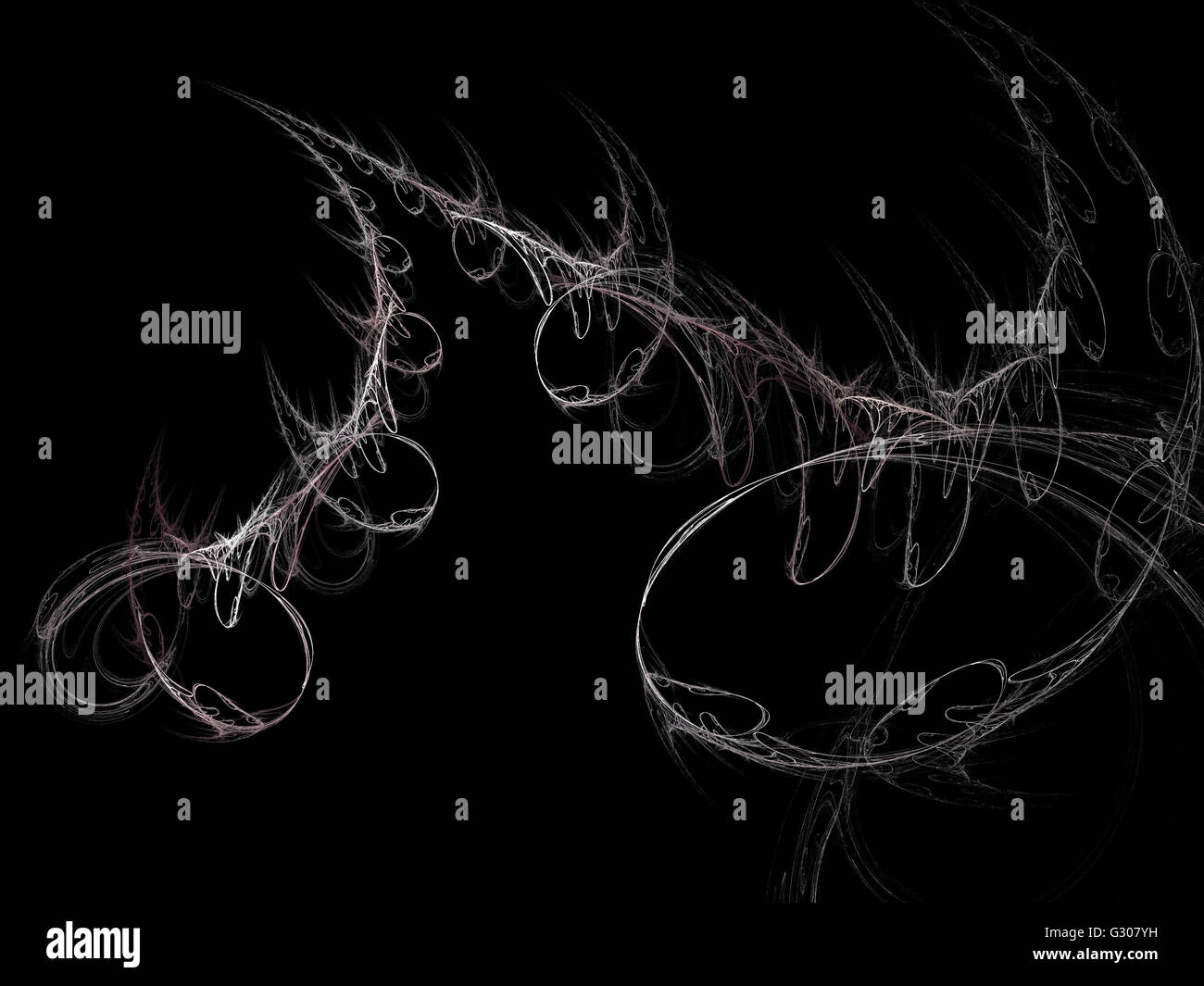 Image d'un fractal numérique avec multicolor Banque D'Images