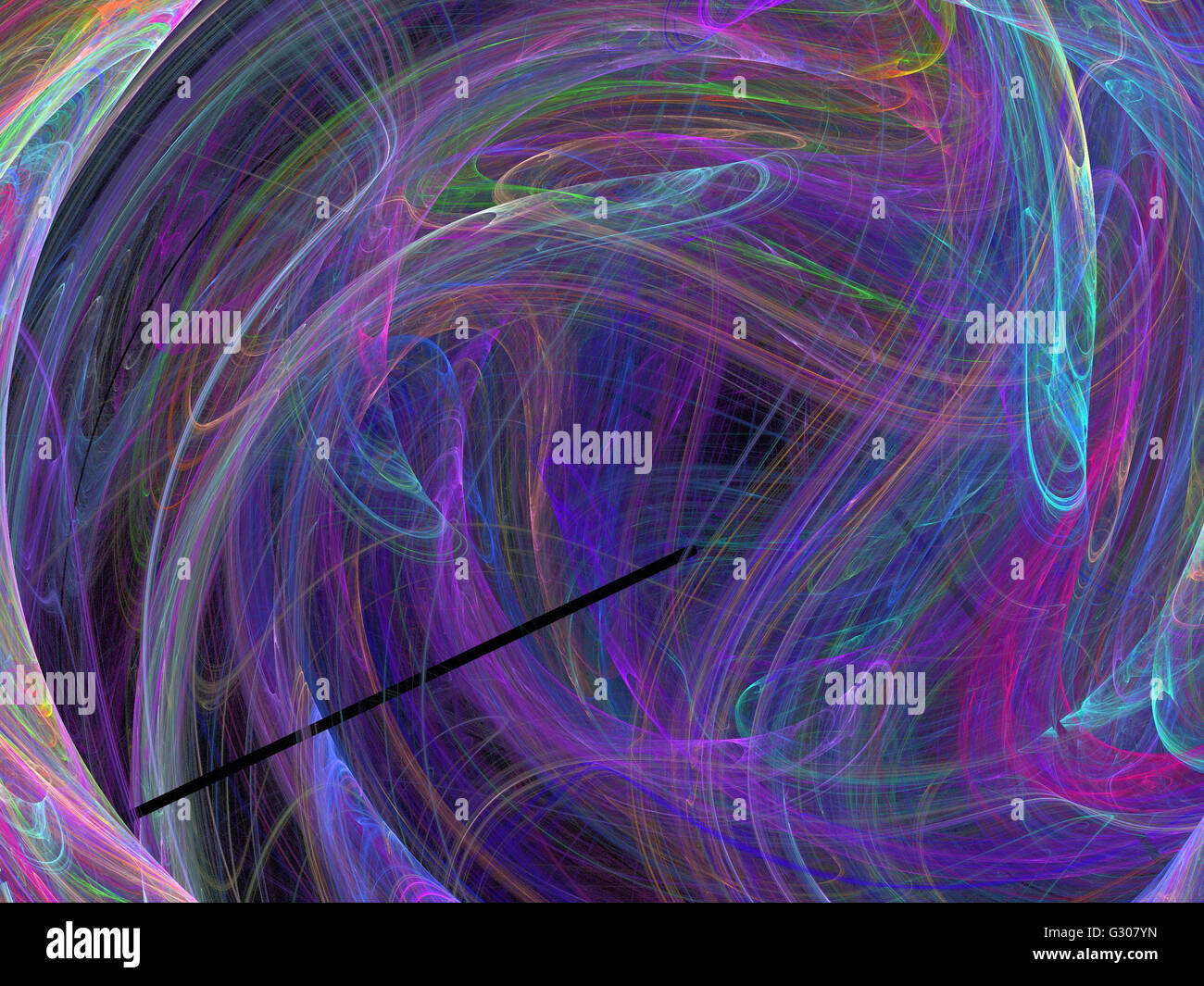 Image d'un fractal numérique avec multicolor Banque D'Images