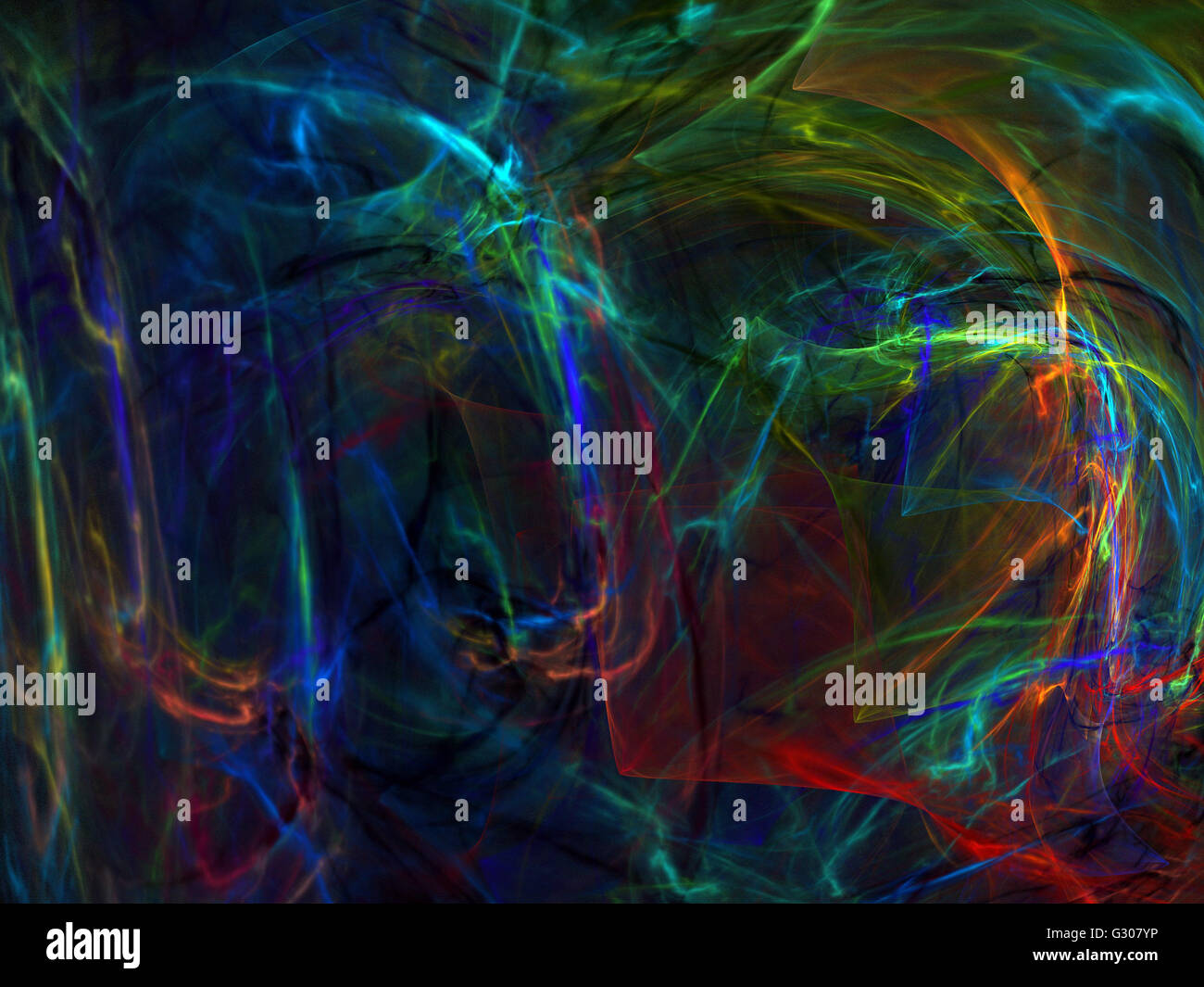 Image d'un fractal numérique avec multicolor Banque D'Images