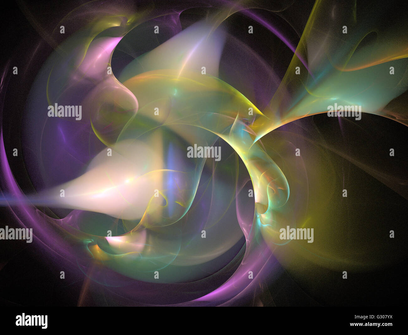 Image d'un fractal numérique avec multicolor Banque D'Images