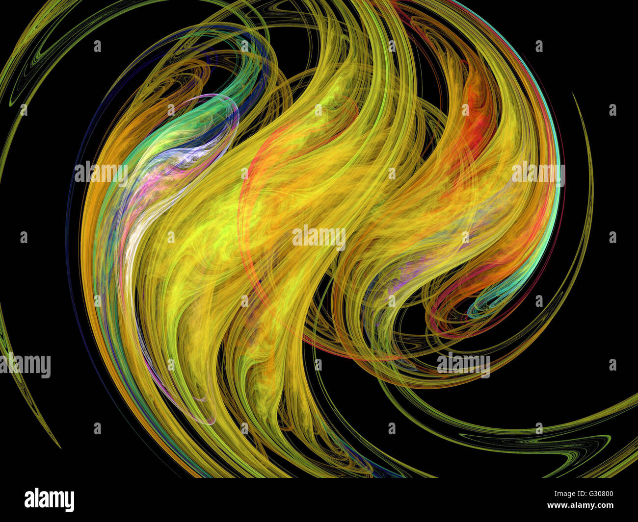 Image d'un fractal numérique avec multicolor Banque D'Images