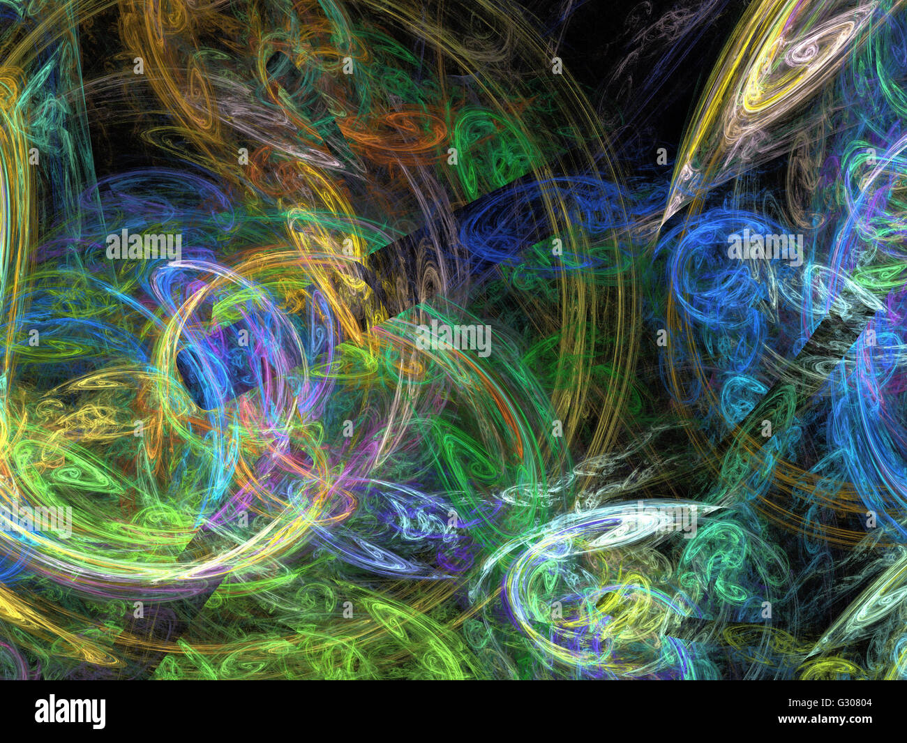 Image d'un fractal numérique avec multicolor Banque D'Images