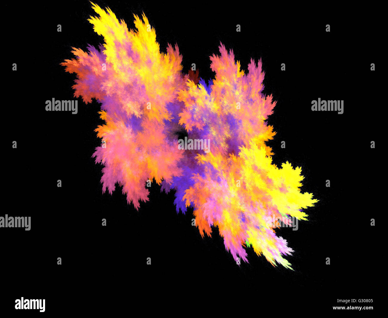 Image d'un fractal numérique avec multicolor Banque D'Images