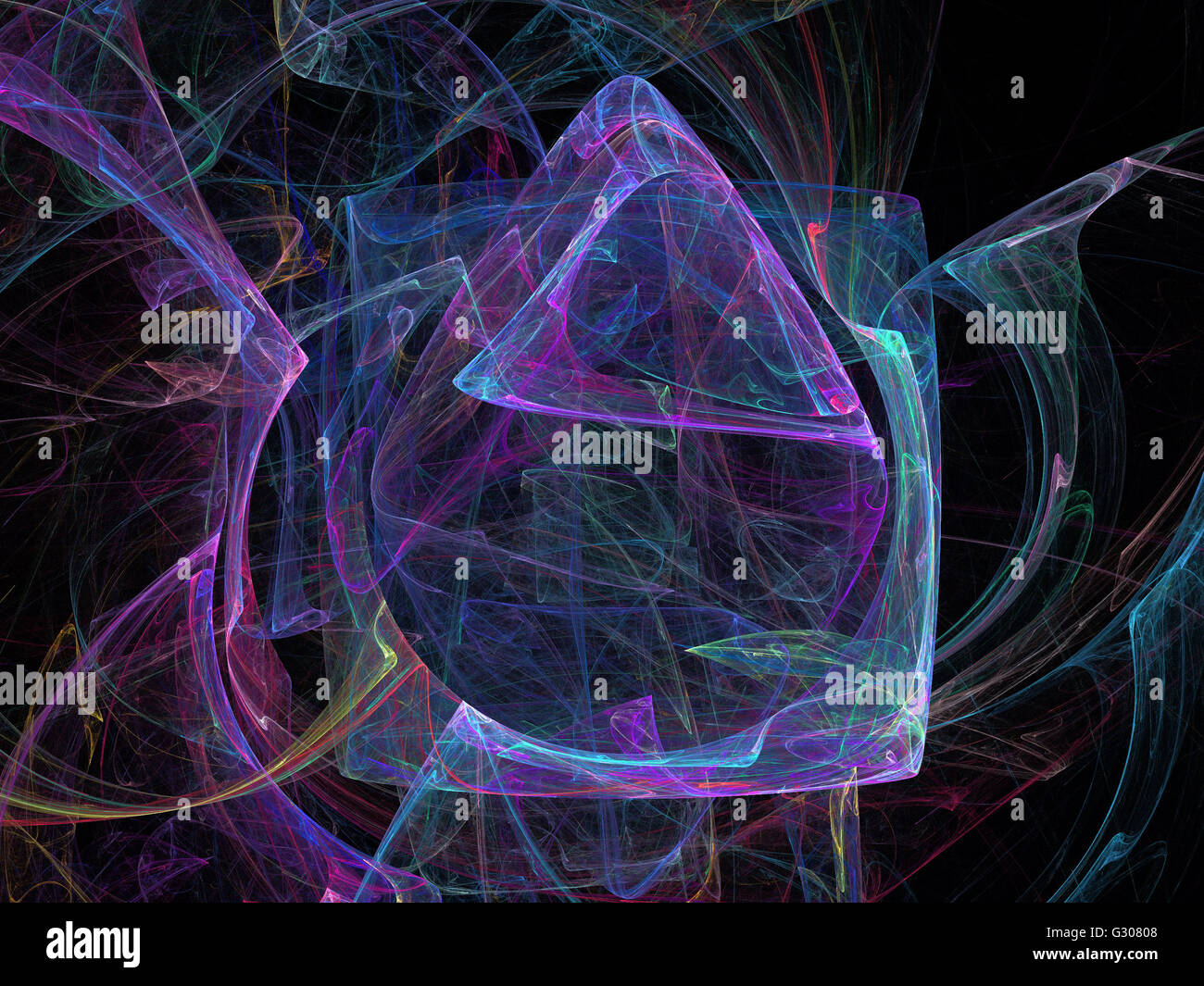 Image d'un fractal numérique avec multicolor Banque D'Images