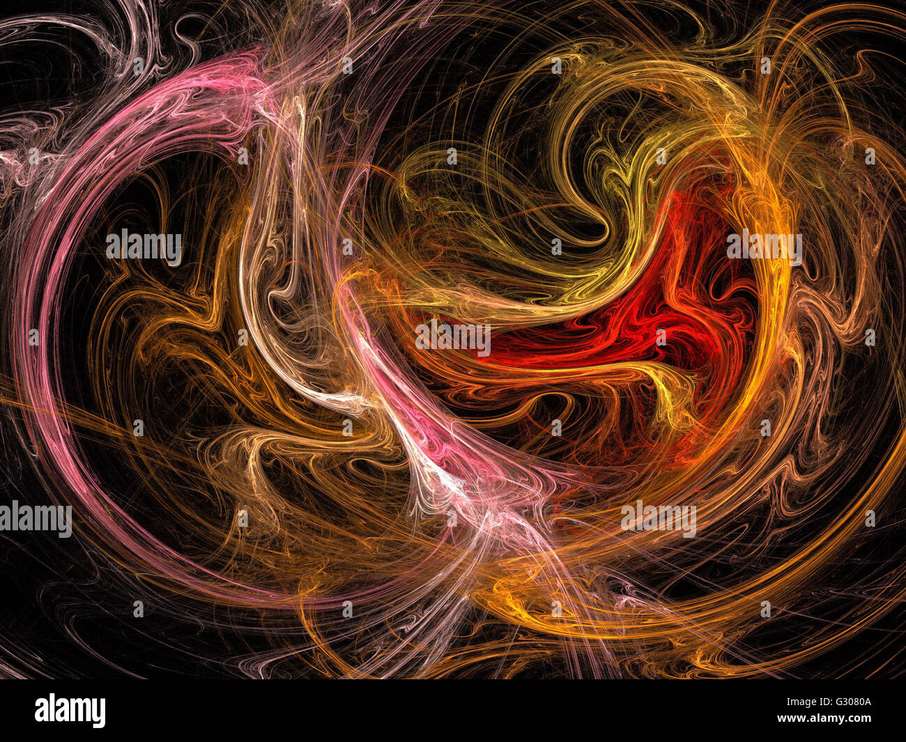 Image d'un fractal numérique avec multicolor Banque D'Images