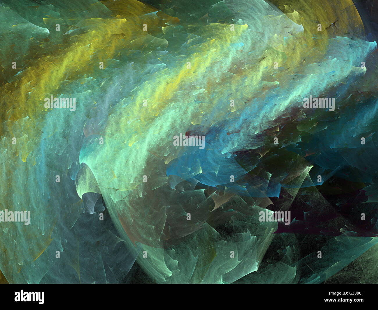 Image d'un fractal numérique avec multicolor Banque D'Images