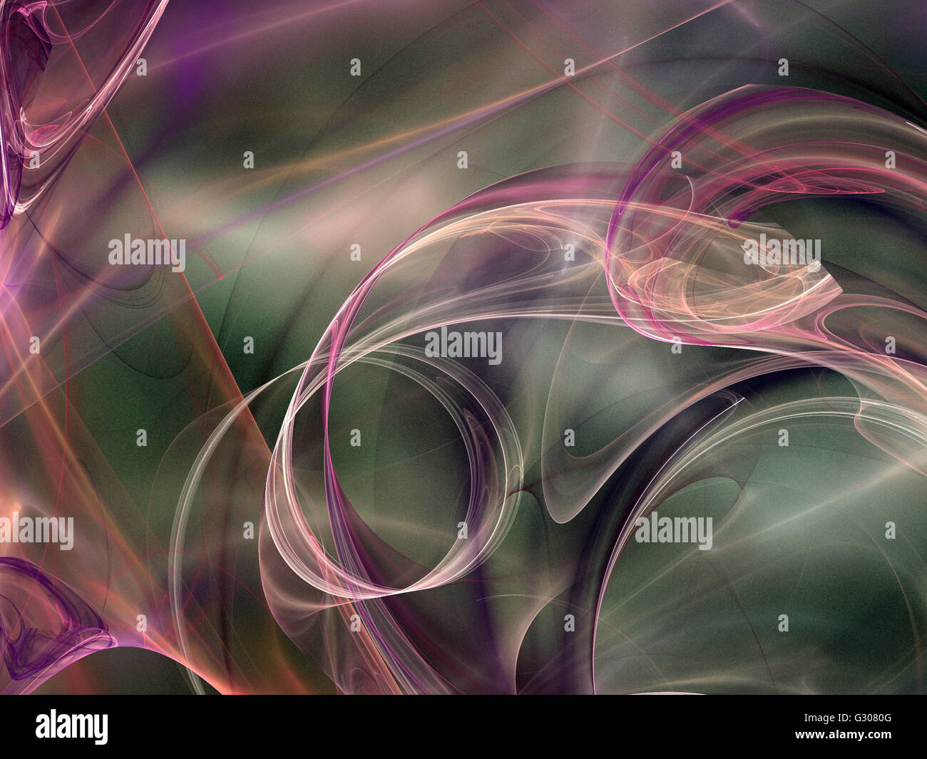 Image d'un fractal numérique avec multicolor Banque D'Images