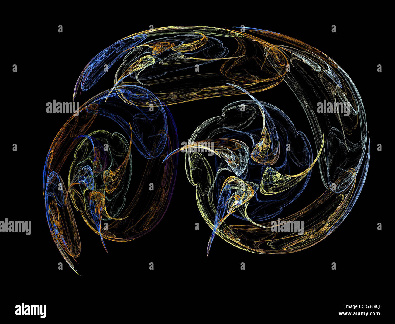 Image d'un fractal numérique avec multicolor Banque D'Images