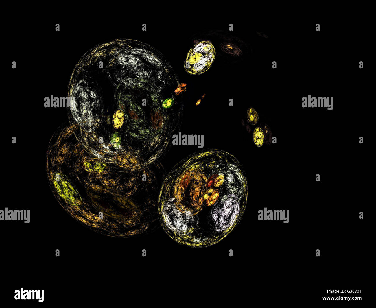 Image d'un fractal numérique avec multicolor Banque D'Images
