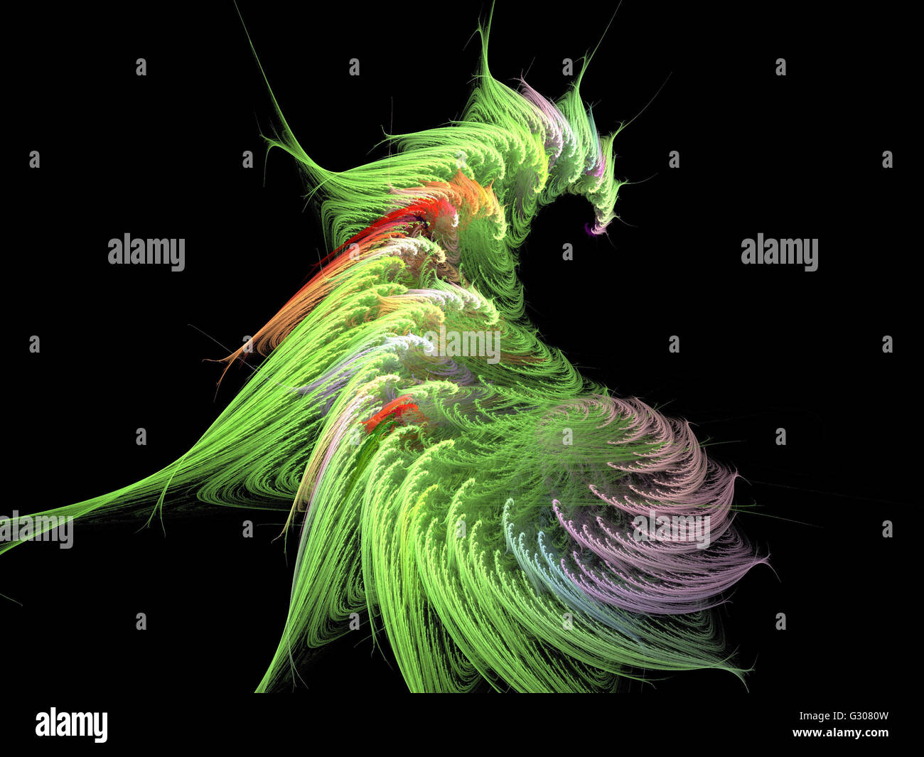 Image d'un fractal numérique avec multicolor Banque D'Images