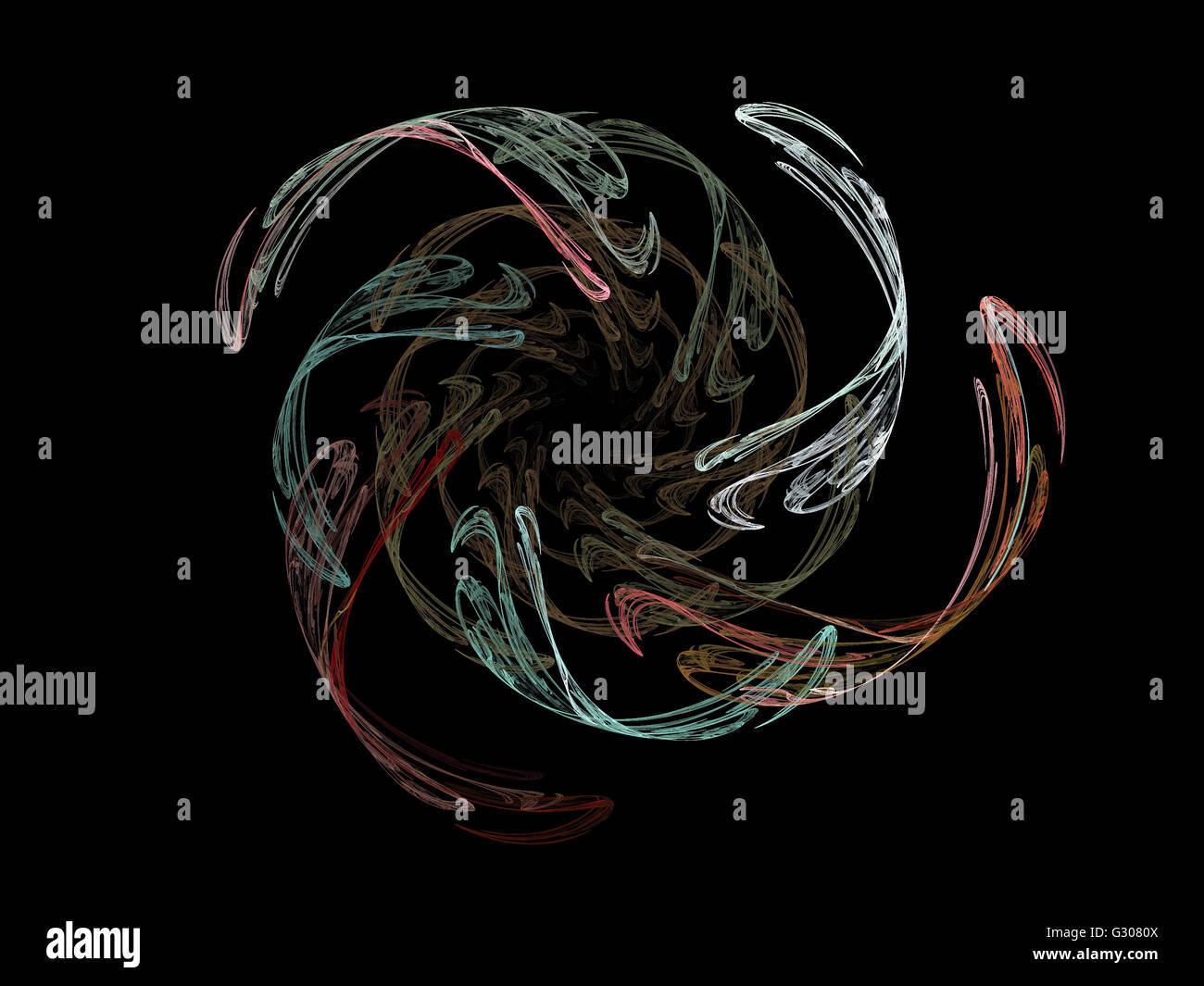 Image d'un fractal numérique avec multicolor Banque D'Images