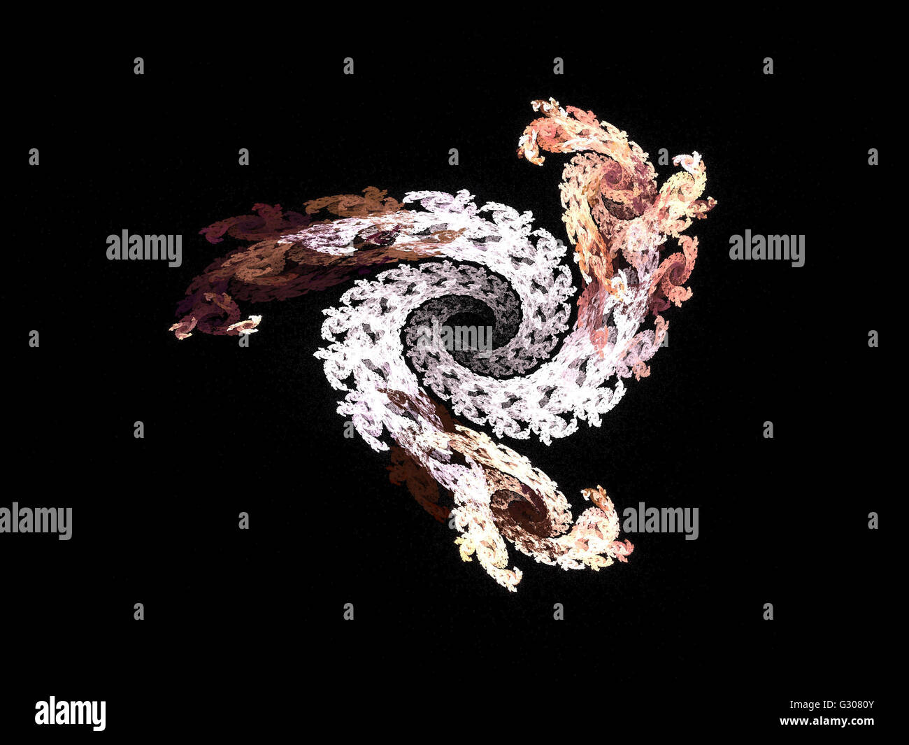 Image d'un fractal numérique avec multicolor Banque D'Images