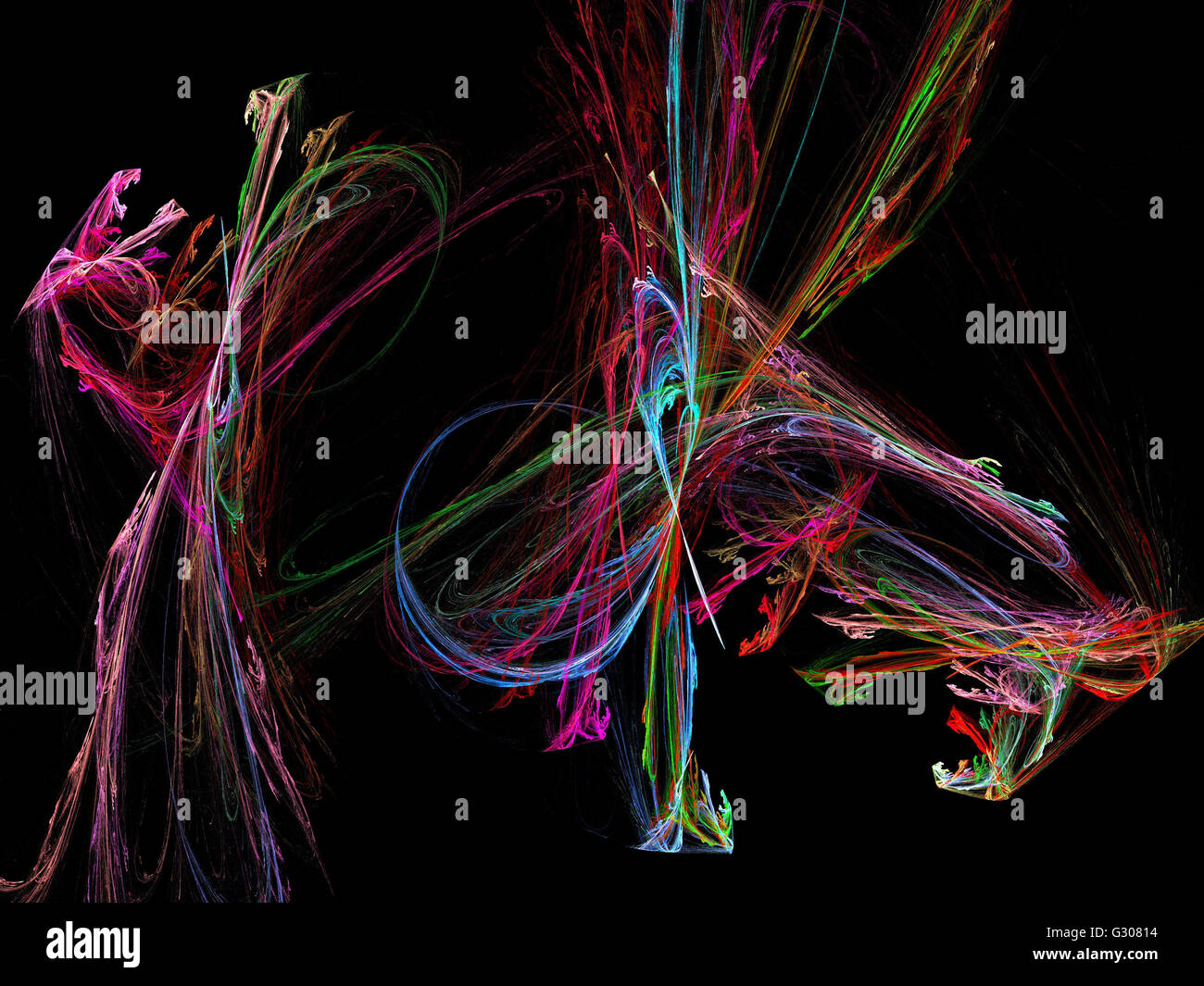 Image d'un fractal numérique avec multicolor Banque D'Images