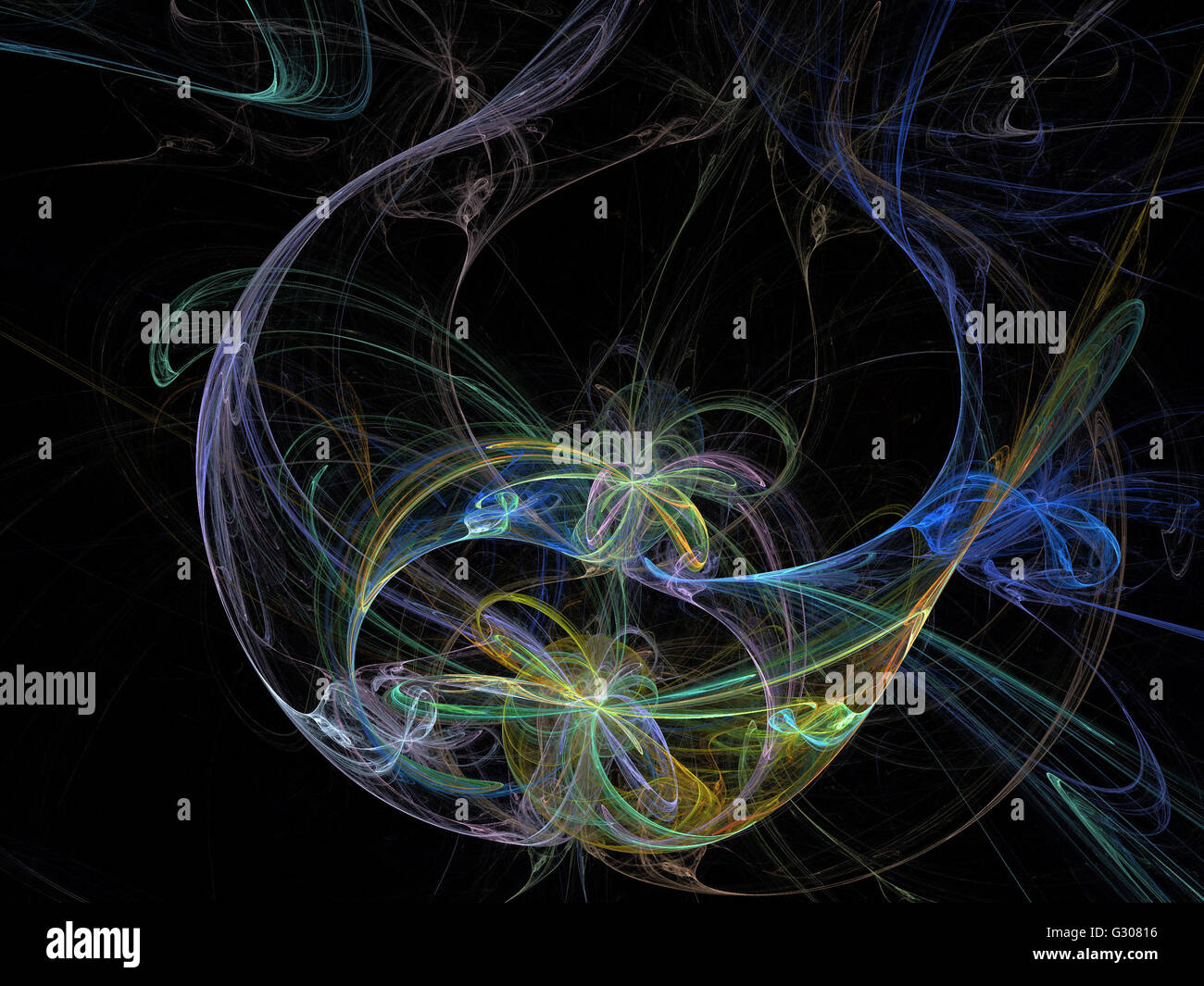Image d'un fractal numérique avec multicolor Banque D'Images