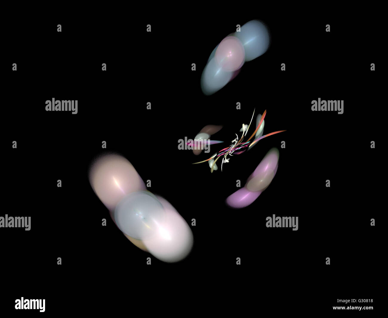 Image d'un fractal numérique avec multicolor Banque D'Images
