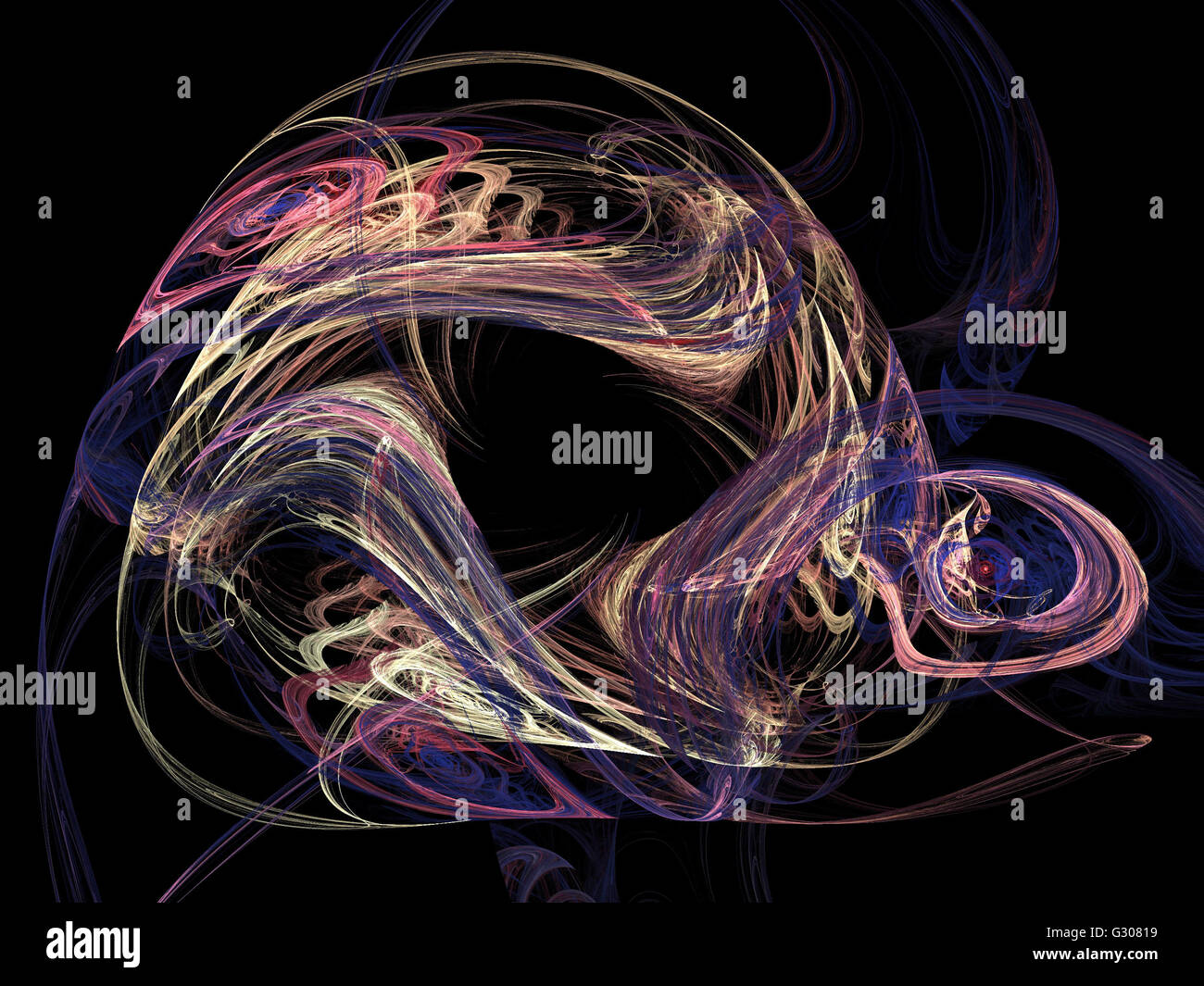 Image d'un fractal numérique avec multicolor Banque D'Images
