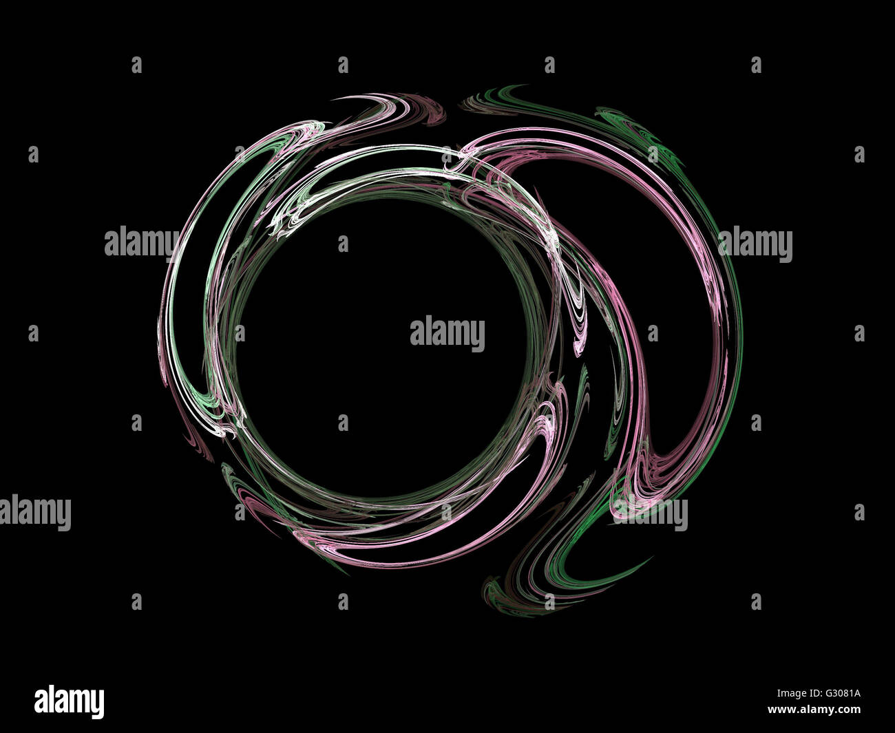 Image d'un fractal numérique avec multicolor Banque D'Images