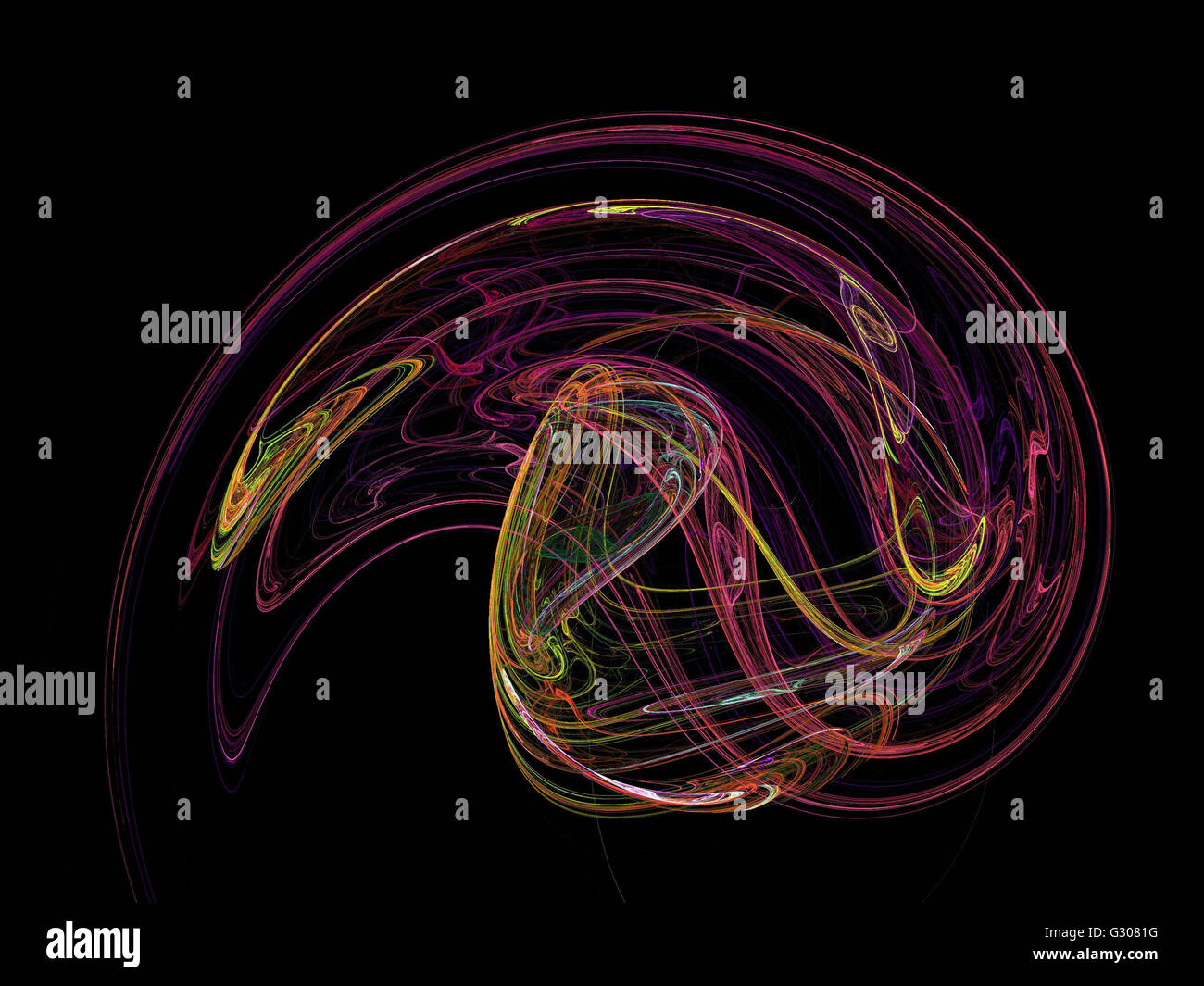 Image d'un fractal numérique avec multicolor Banque D'Images