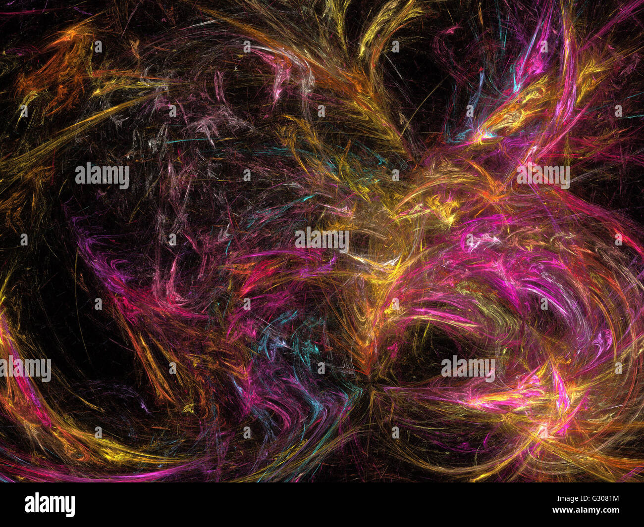 Image d'un fractal numérique avec multicolor Banque D'Images