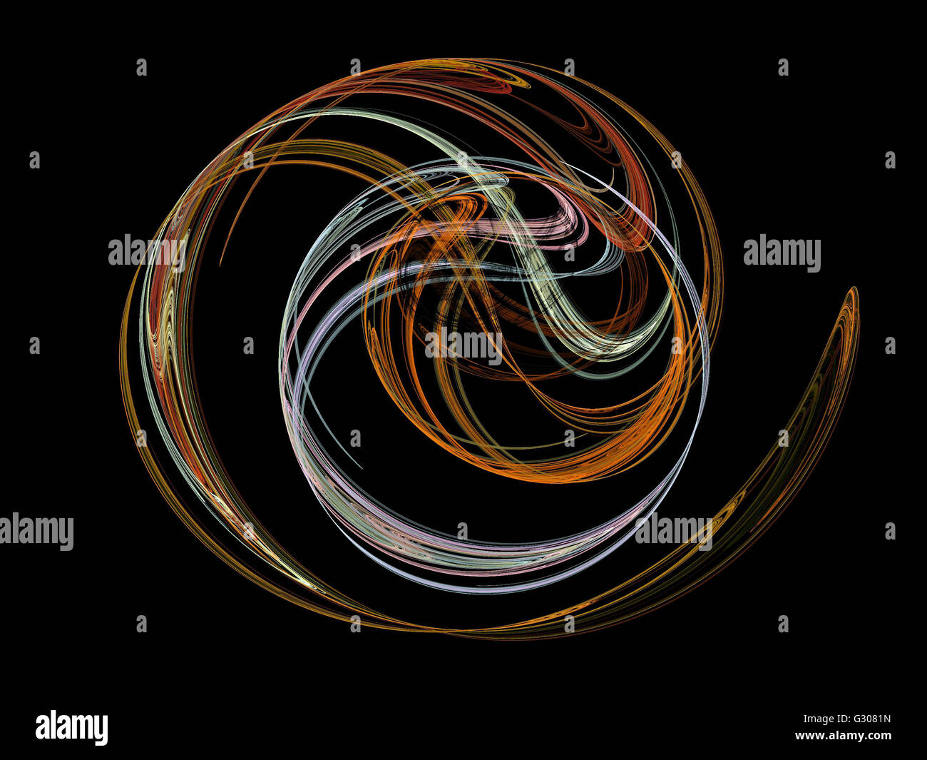 Image d'un fractal numérique avec multicolor Banque D'Images