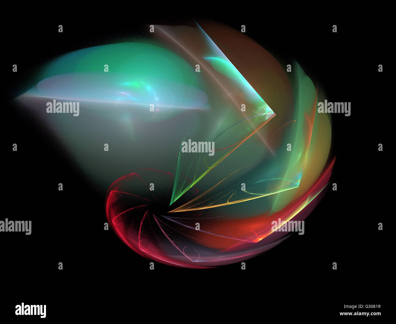 Image d'un fractal numérique avec multicolor Banque D'Images