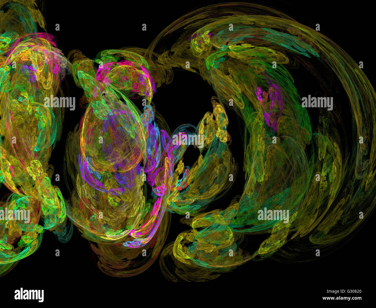 Image d'un fractal numérique avec multicolor Banque D'Images