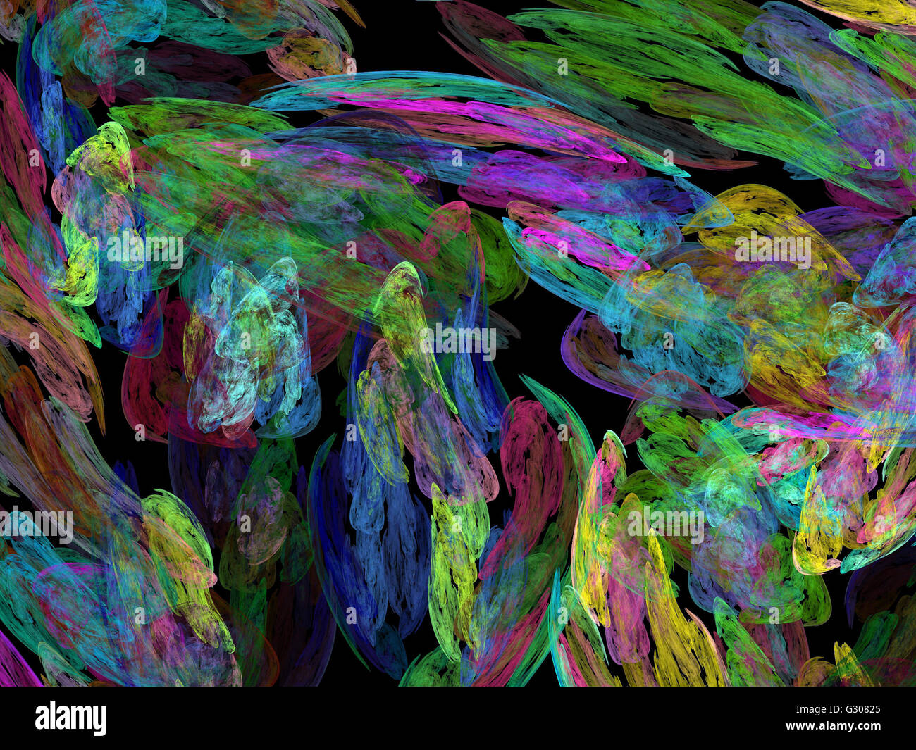 Image d'un fractal numérique avec multicolor Banque D'Images