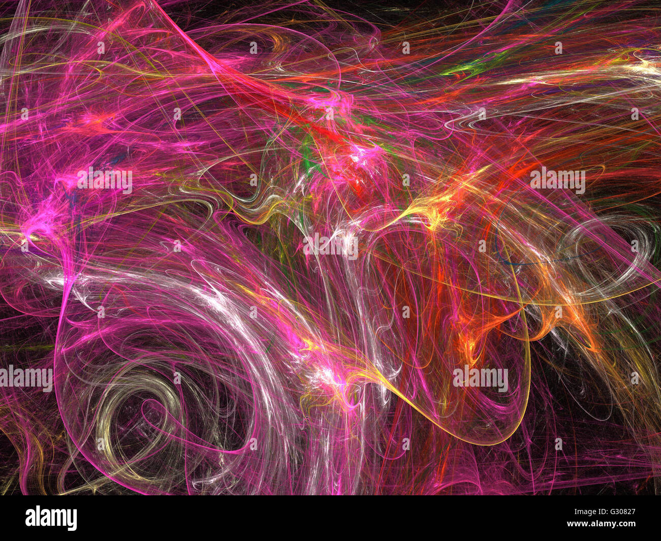 Image d'un fractal numérique avec multicolor Banque D'Images