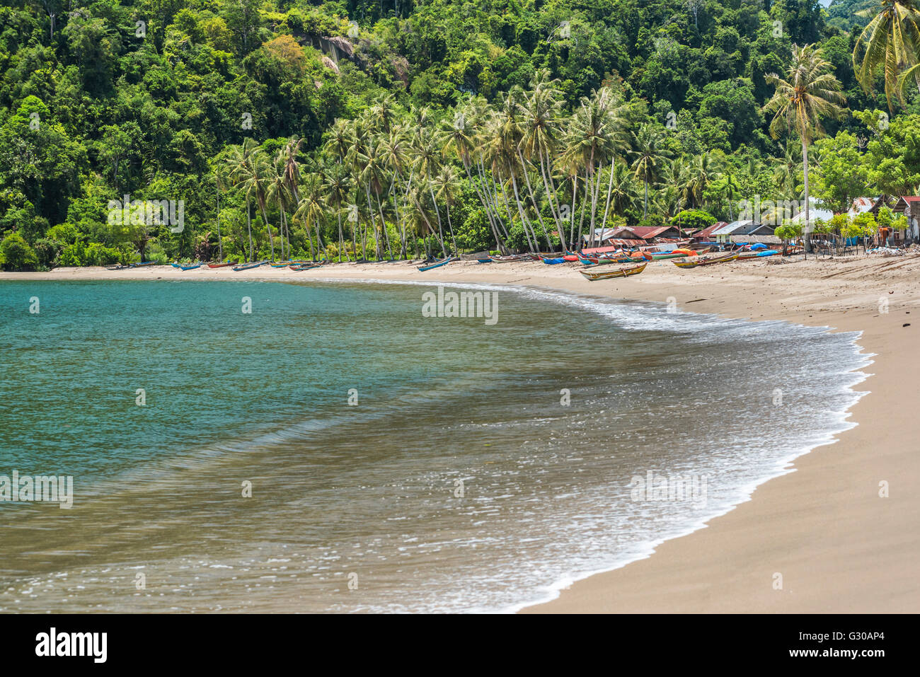 Sungai Pinang, un village de pêcheurs près de Padang à l'Ouest de Sumatra, Indonésie, Asie du Sud, Asie Banque D'Images